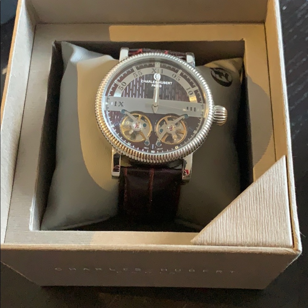 Charles Hubert mens Leather watch